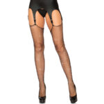 Rhinestone fishnet stockings LA-9124