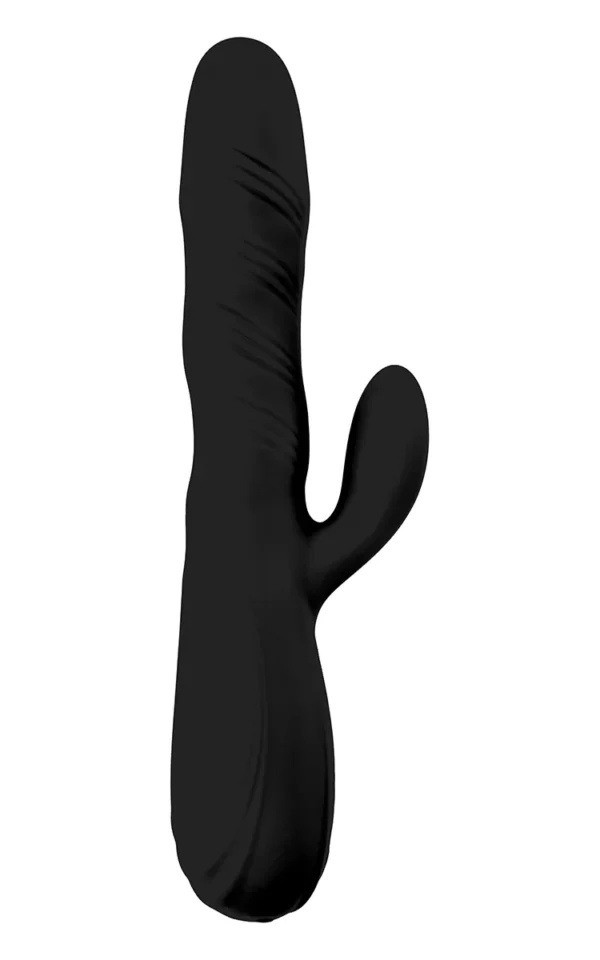 Rotating Vibrator with Clitorial Stimulation Black koop je bij Speelgoed voor Volwassenen