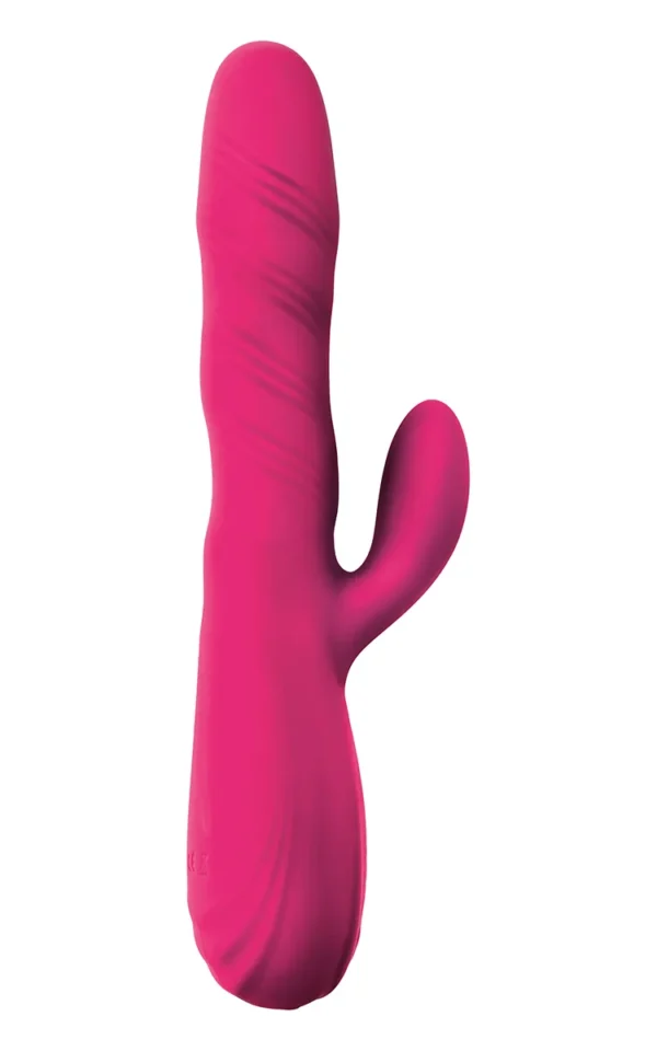 Rotating Vibrator with Clitorial Stimulation Pink koop je bij Speelgoed voor Volwassenen