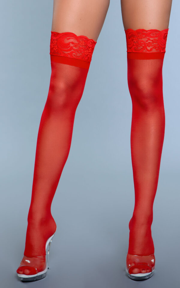 Keep A Secret Thigh Highs - RD / OS