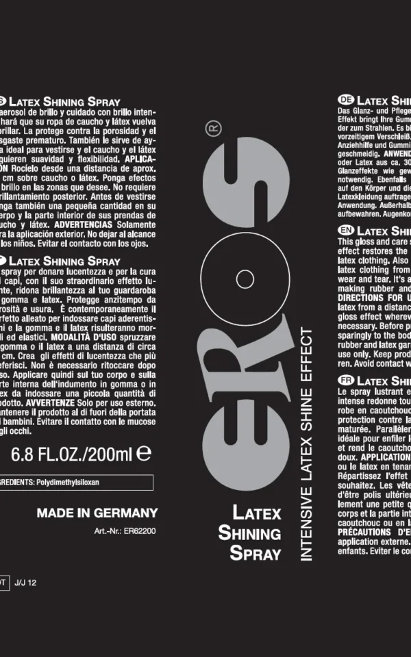 EROS Latex Shining Spray 200ml koop je bij Speelgoed voor Volwassenen