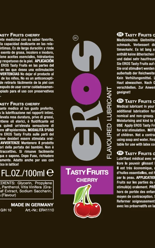 EROS Tasty Fruits - Cherry 100ml koop je bij Speelgoed voor Volwassenen