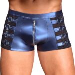 NEK Boxer Metallic Blauw met Bandjes en Studs. Merk: NEK